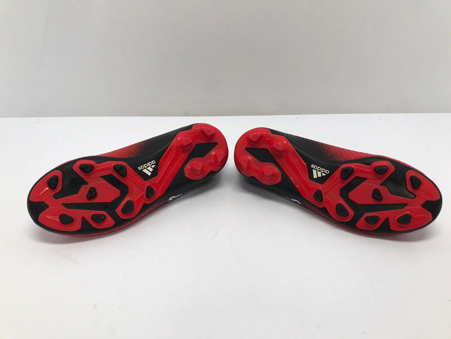 Soccer Shoes Cleats Child Size 1 Adidas X Black Red Excellent