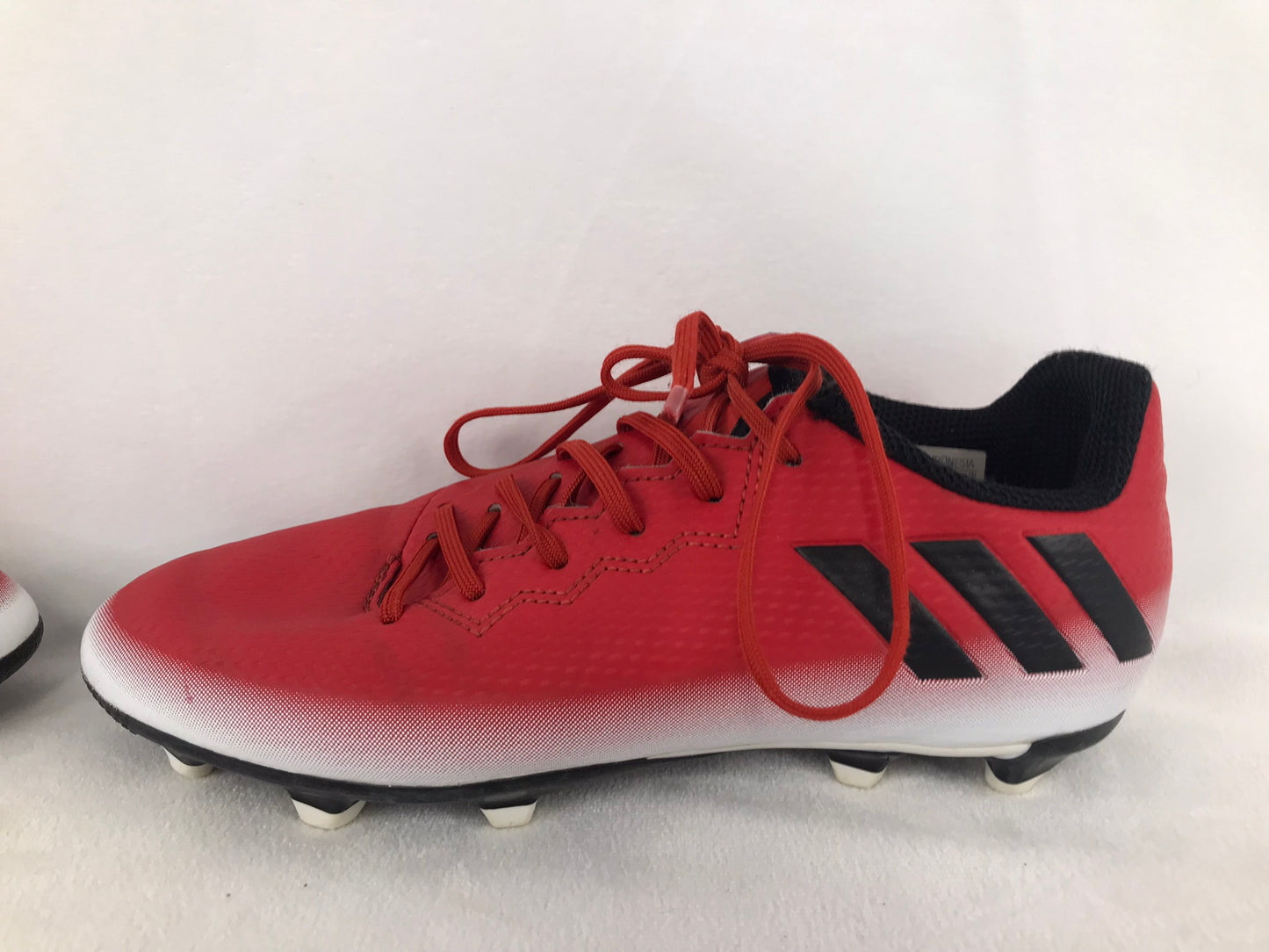 Soccer Shoes Cleats Child Size 2 Adidas Red White Black Excellent