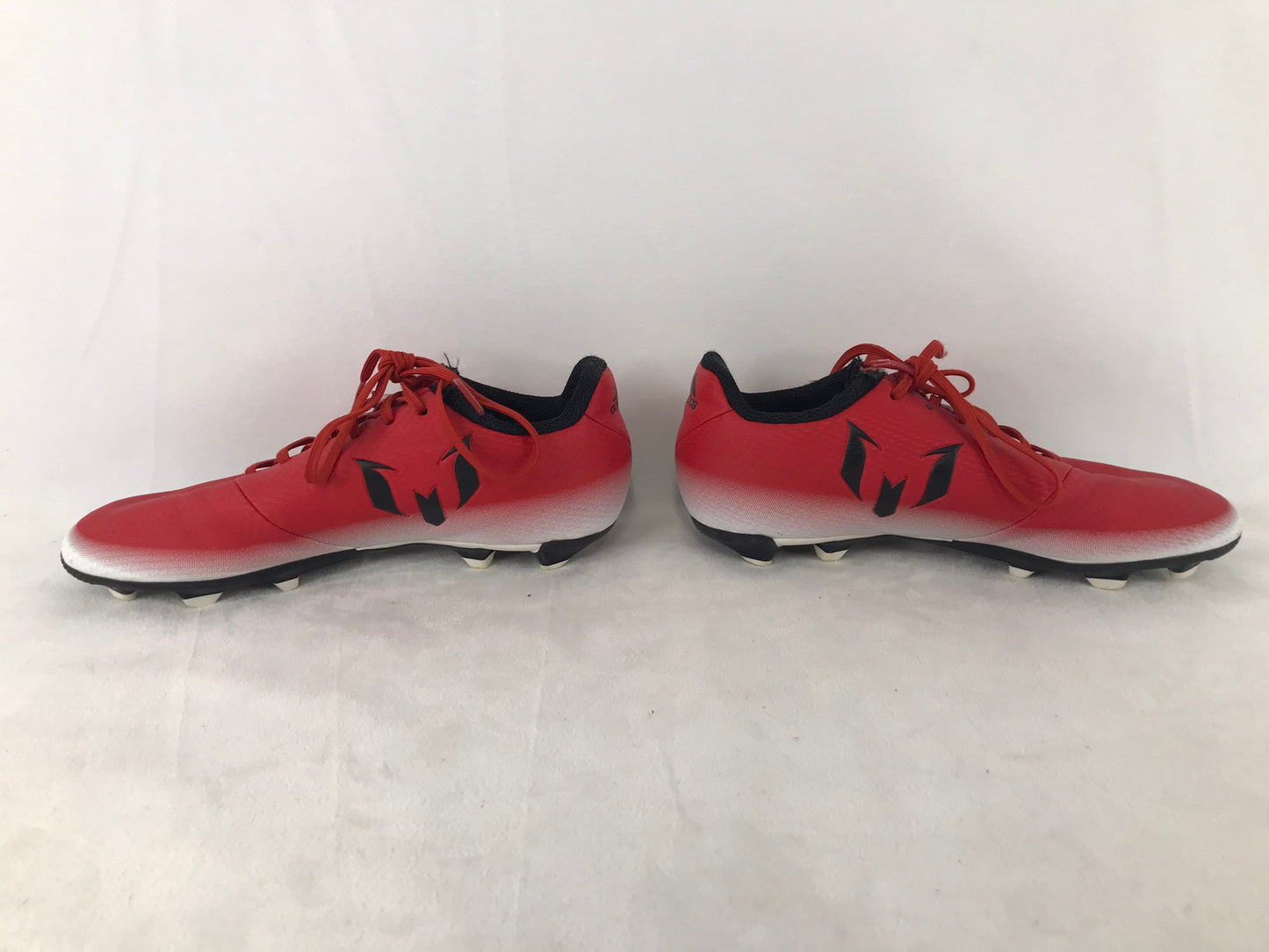 Soccer Shoes Cleats Child Size 2 Adidas Red White Black Excellent
