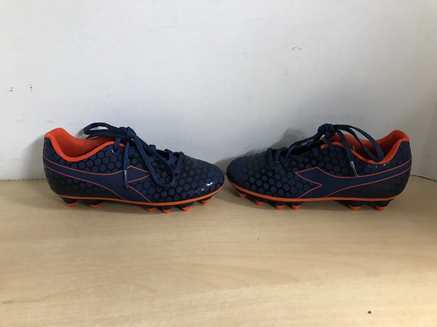 Soccer Shoes Cleats Child Size 2 Diadora Blue Orange New Demo Model