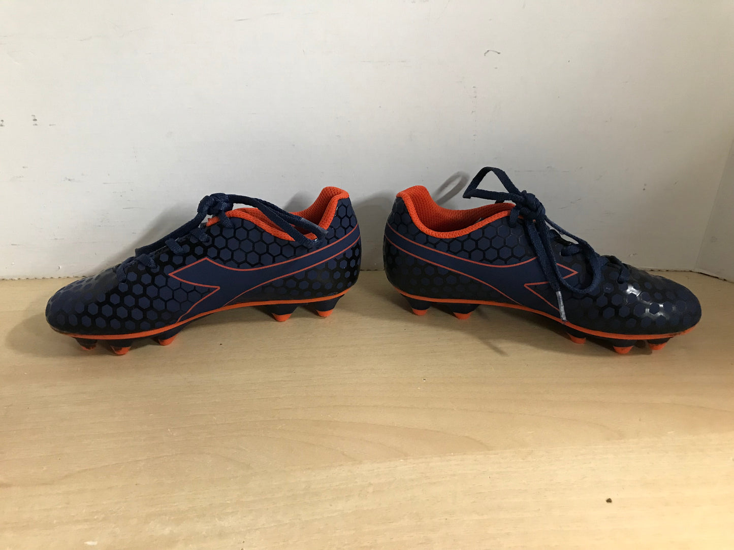 Soccer Shoes Cleats Child Size 2 Diadora Blue Orange New Demo Model