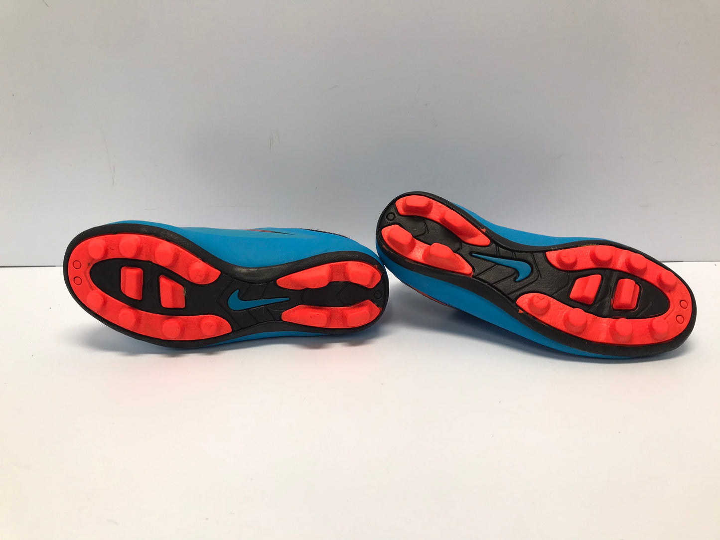 Soccer Shoes Cleats Child Size 12 Nike Hypervenom Blue Orange