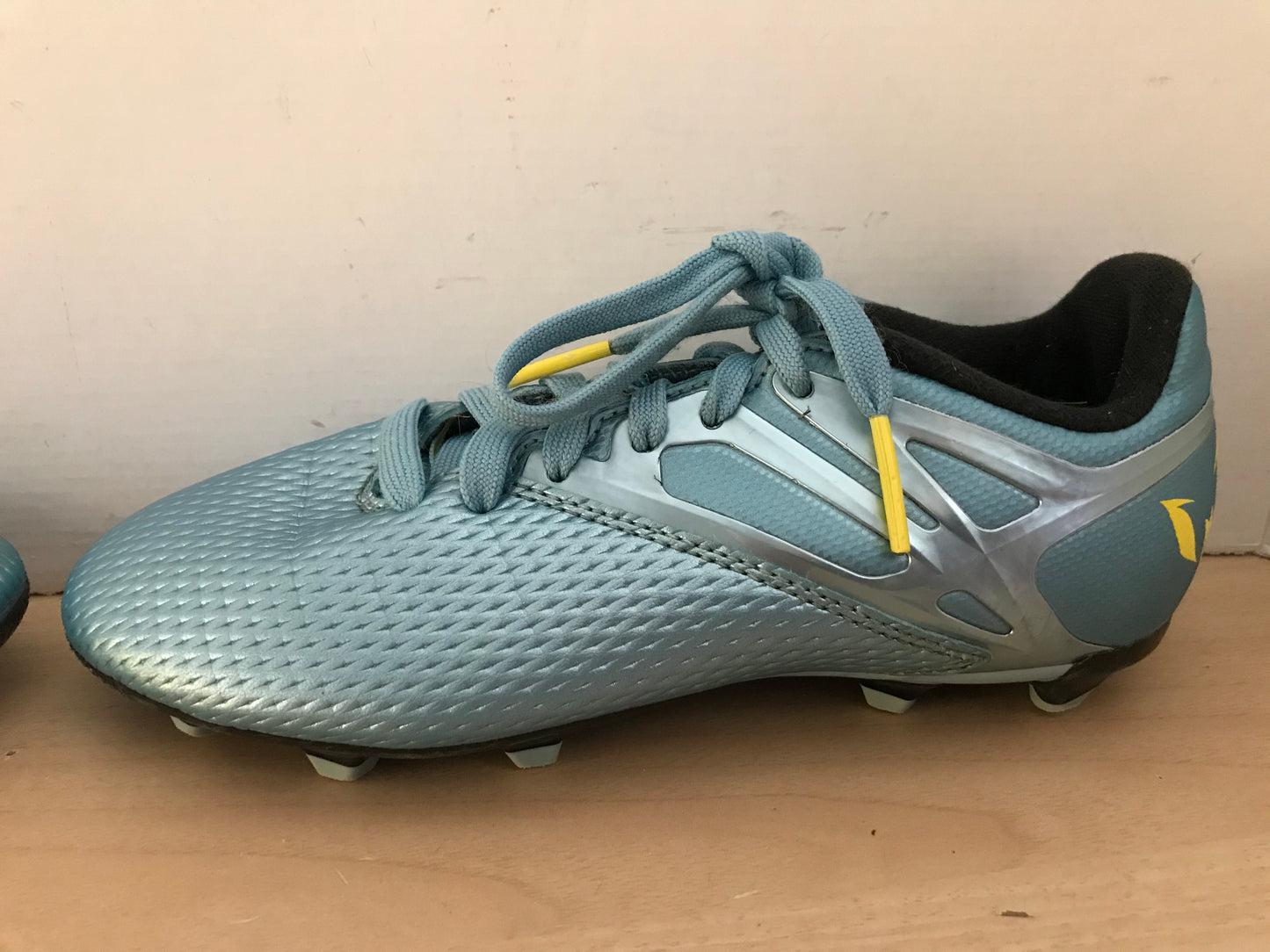Soccer Shoes Cleats Child Size 3 Adidas Blue Silver Excellent As New