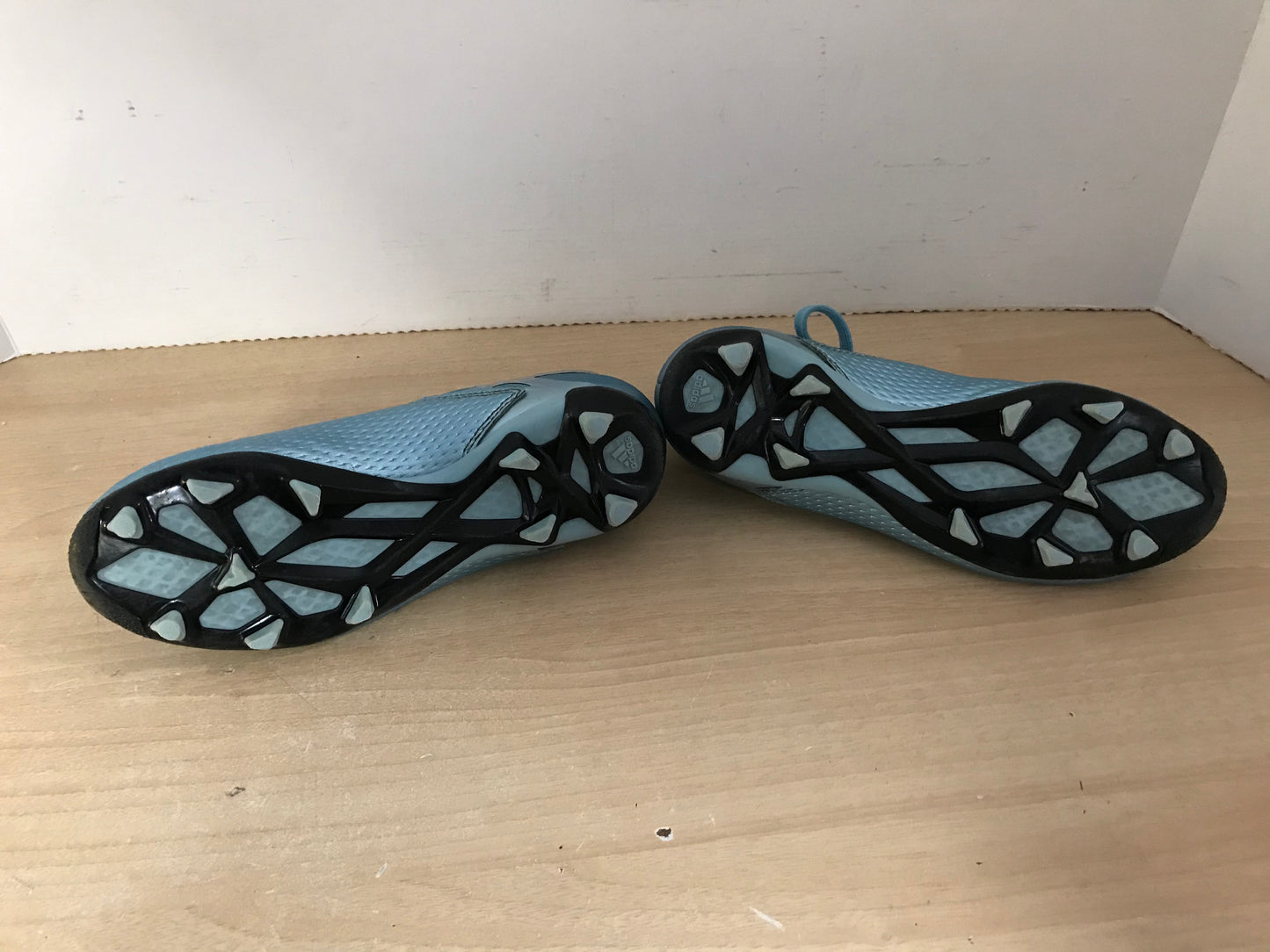 Soccer Shoes Cleats Child Size 3 Adidas Blue Silver Excellent As New