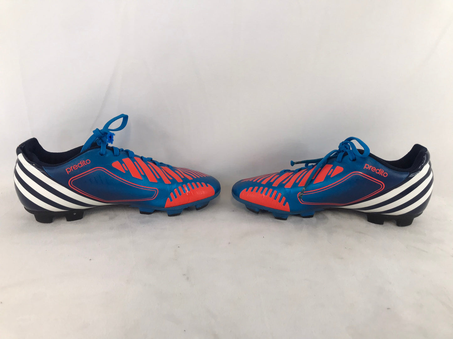 Soccer Shoes Cleats Child Size 3 Adidas Preditor Blue Orange