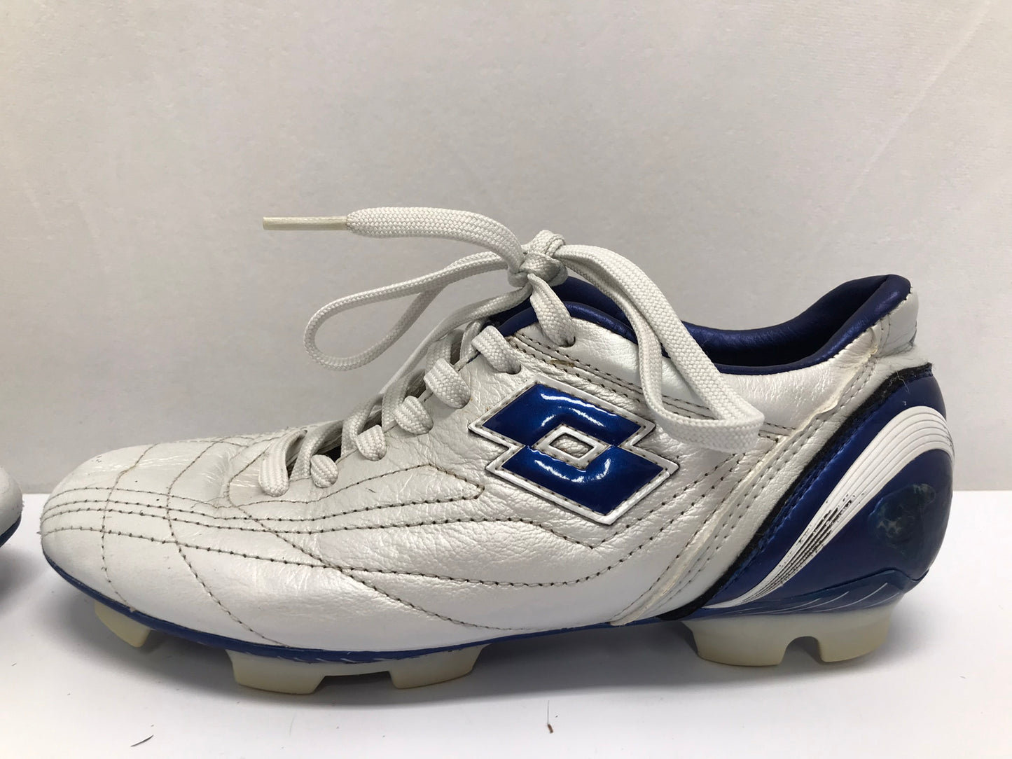 Soccer Shoes Cleats Child Size 4.5 Lotto Silver Blue