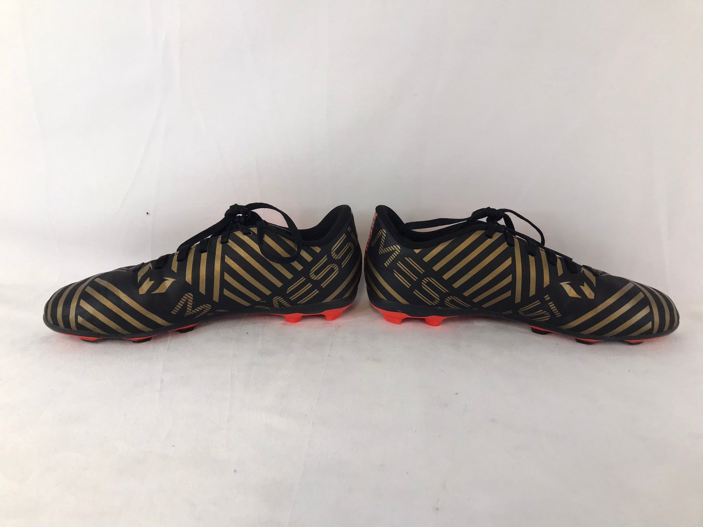 Soccer Shoes Cleats Child Size 5.5 Youth Adidas Nemezziz Black Gold Orange