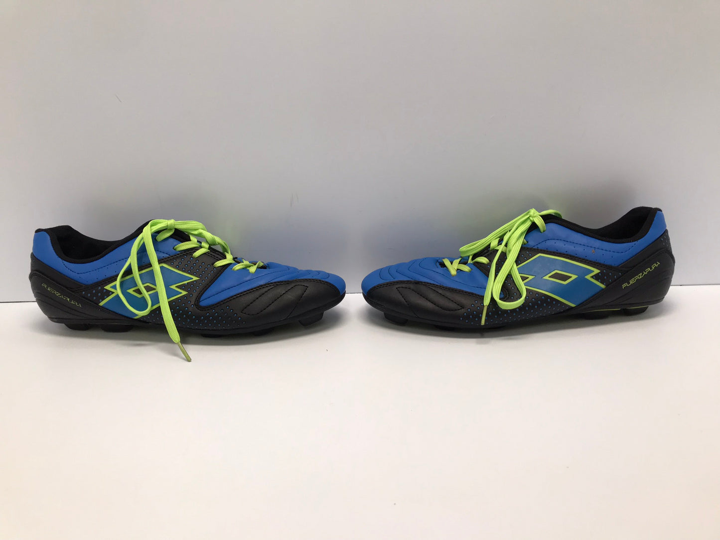 Soccer Shoes Cleats Men's Size 10 Lotto Blue Lime Excellent