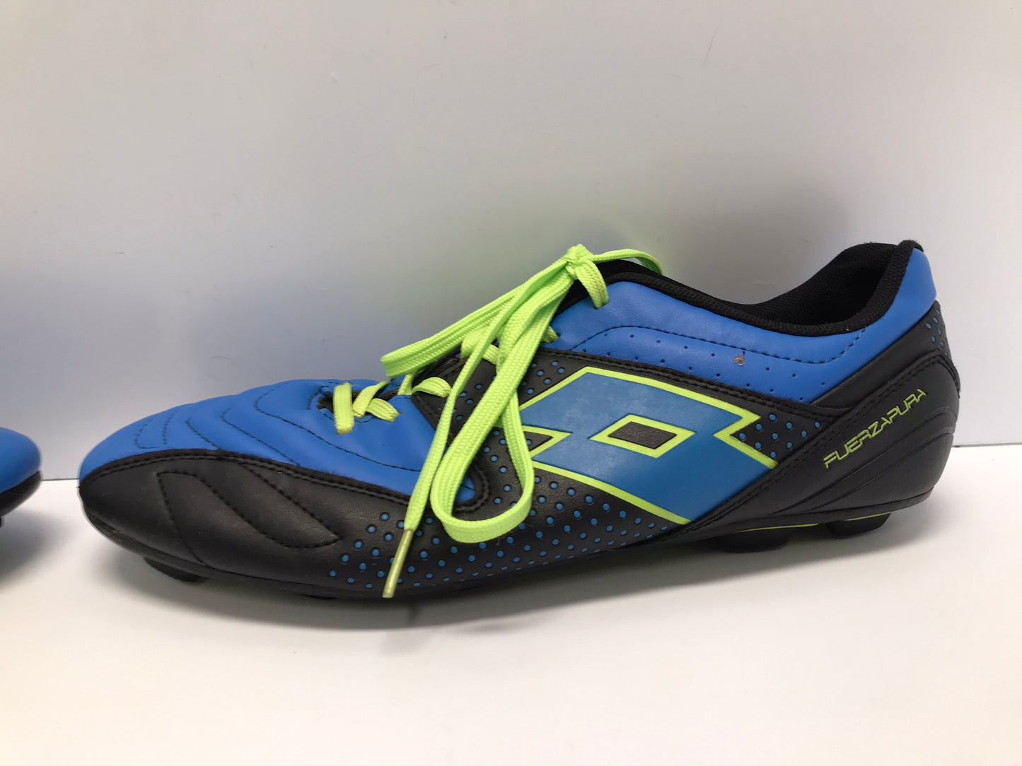 Soccer Shoes Cleats Men's Size 10 Lotto Blue Lime Excellent