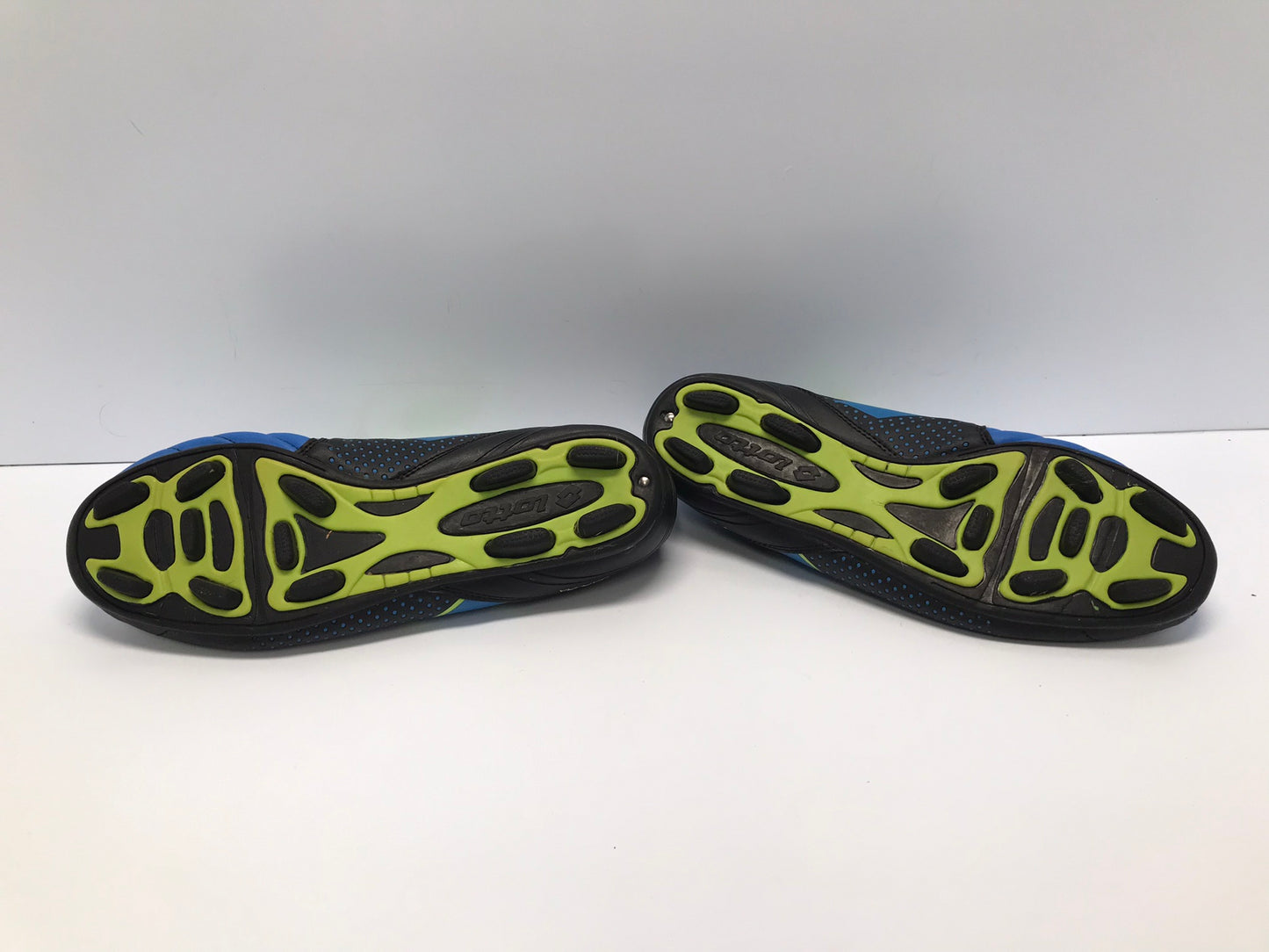 Soccer Shoes Cleats Men's Size 10 Lotto Blue Lime Excellent