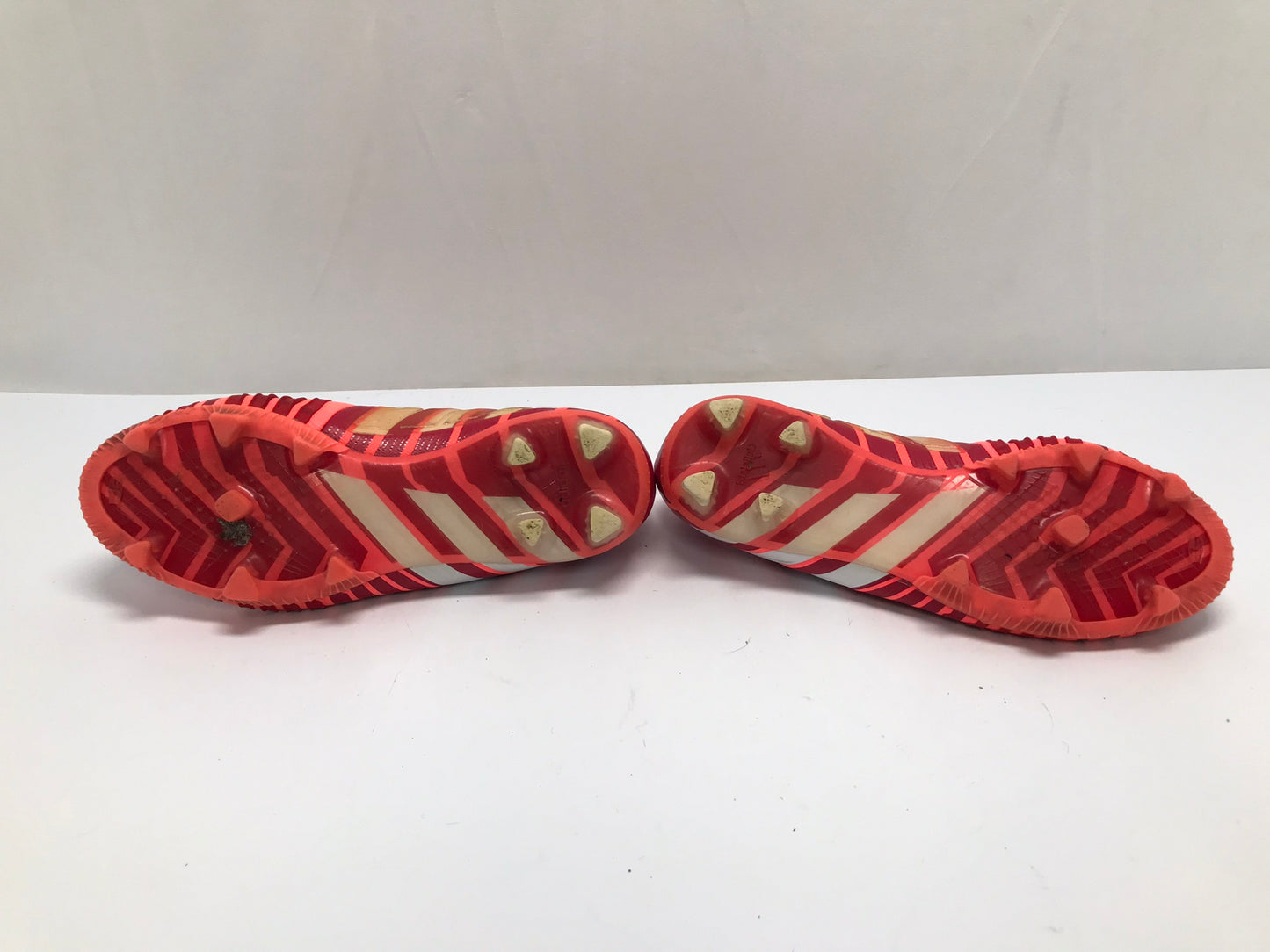 Soccer Shoes Cleats Men's Size 7.5 Adidas Predator Red Tangerine Excellent