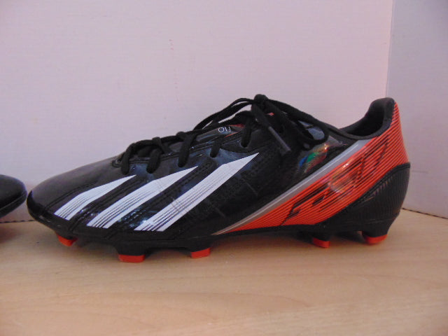 Soccer Shoes Cleats Men's Size 8.5 Adidas F10 Black White Red