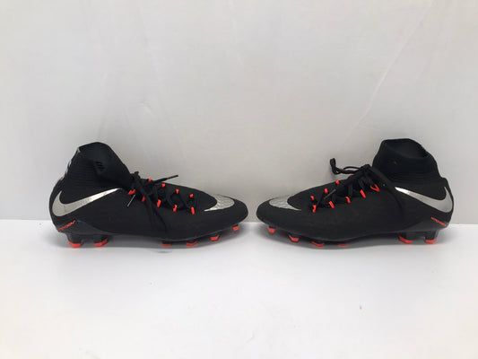 Soccer Shoes Cleats Men's Size 8.5 Nike Skins Slipper Foot Black Silver Orange As New