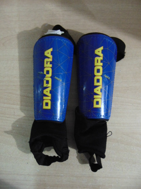 Soccer Shin Pads Child Size Small Diadora Blue Black Age 4 6
