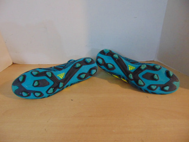 Soccer Shoes Cleats Men's Size 7.5 Adidas Nemesis Teal Black Yellow