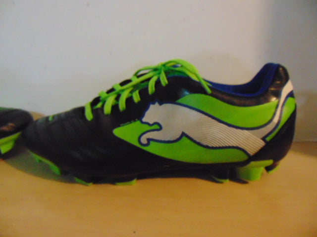 Soccer Shoes Cleats Men's Size 8.5 Puma Green Black Blue