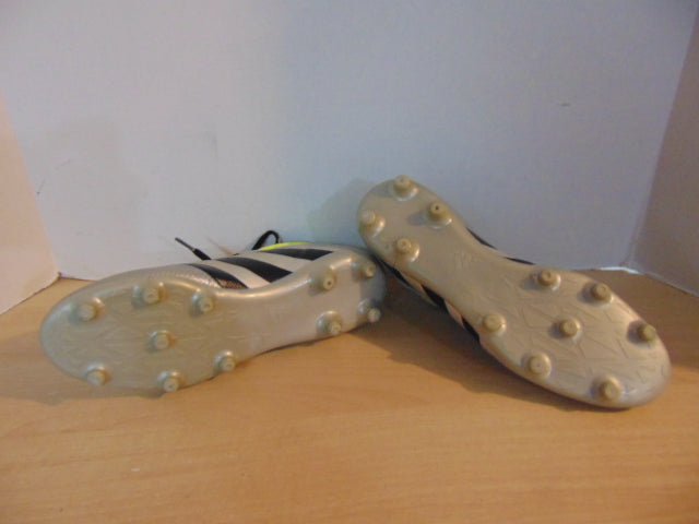 Soccer Shoes Cleats Men's Size 8 Adidas Slipper Sock Silver and Lime