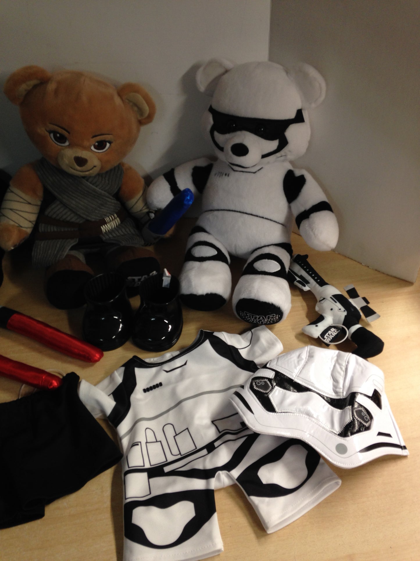Star Wars Large Build A Bear Set of 3 Excellent
