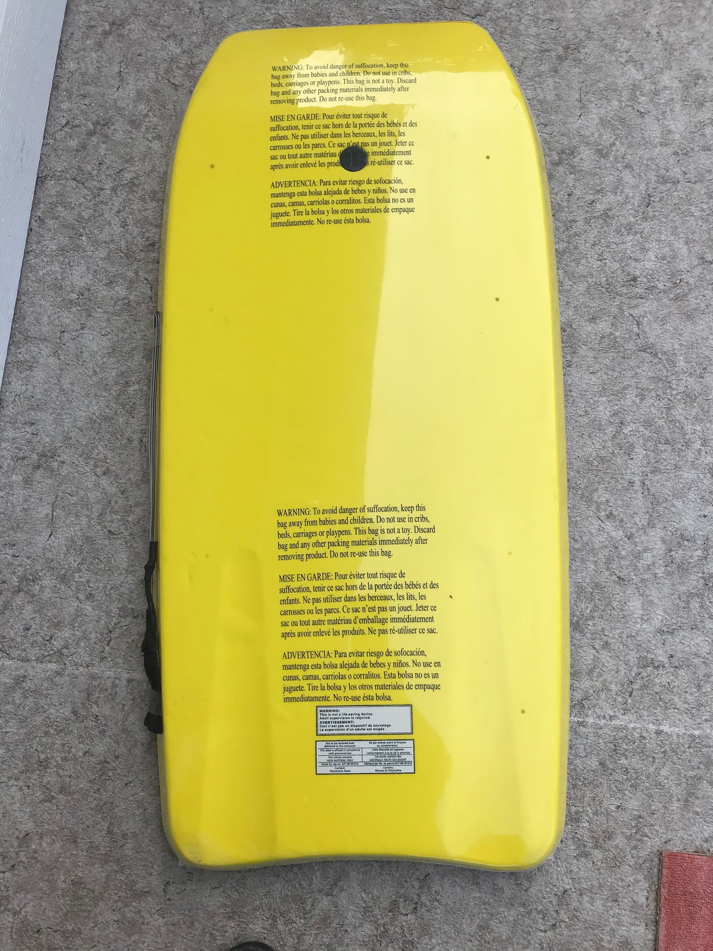 Surf Bodyboard Skim Boogie Board Body Glove Yellow and Lime 41 inch NEW SEALED