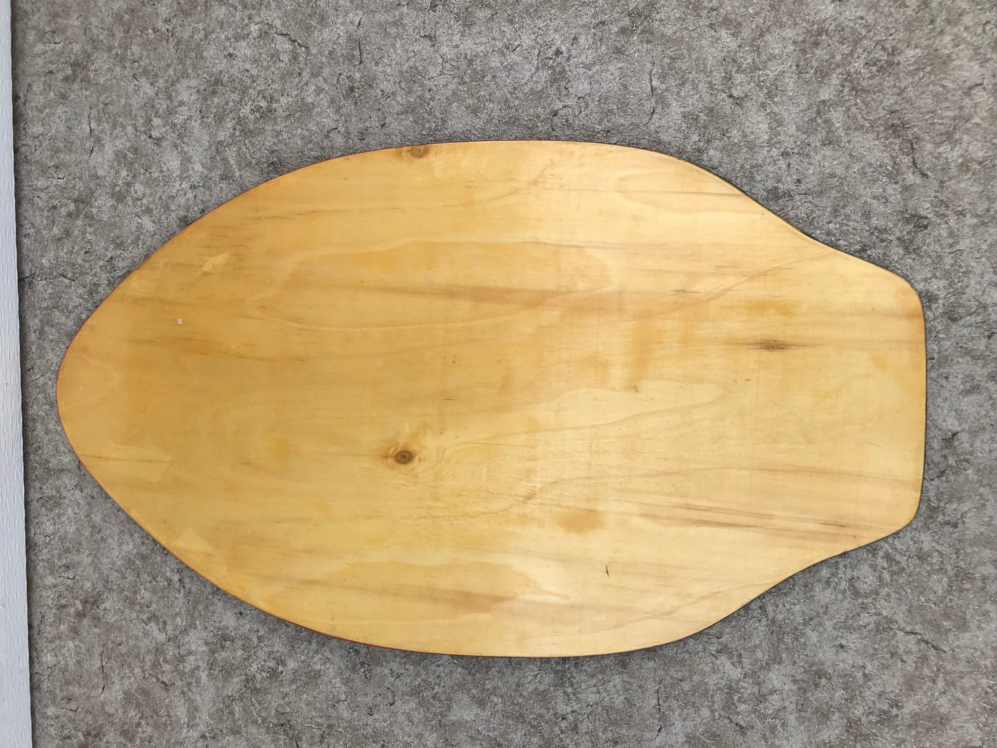 Surf SkimBoard Black Red Grey Wood Fantastic Quality 35 x 20 inch