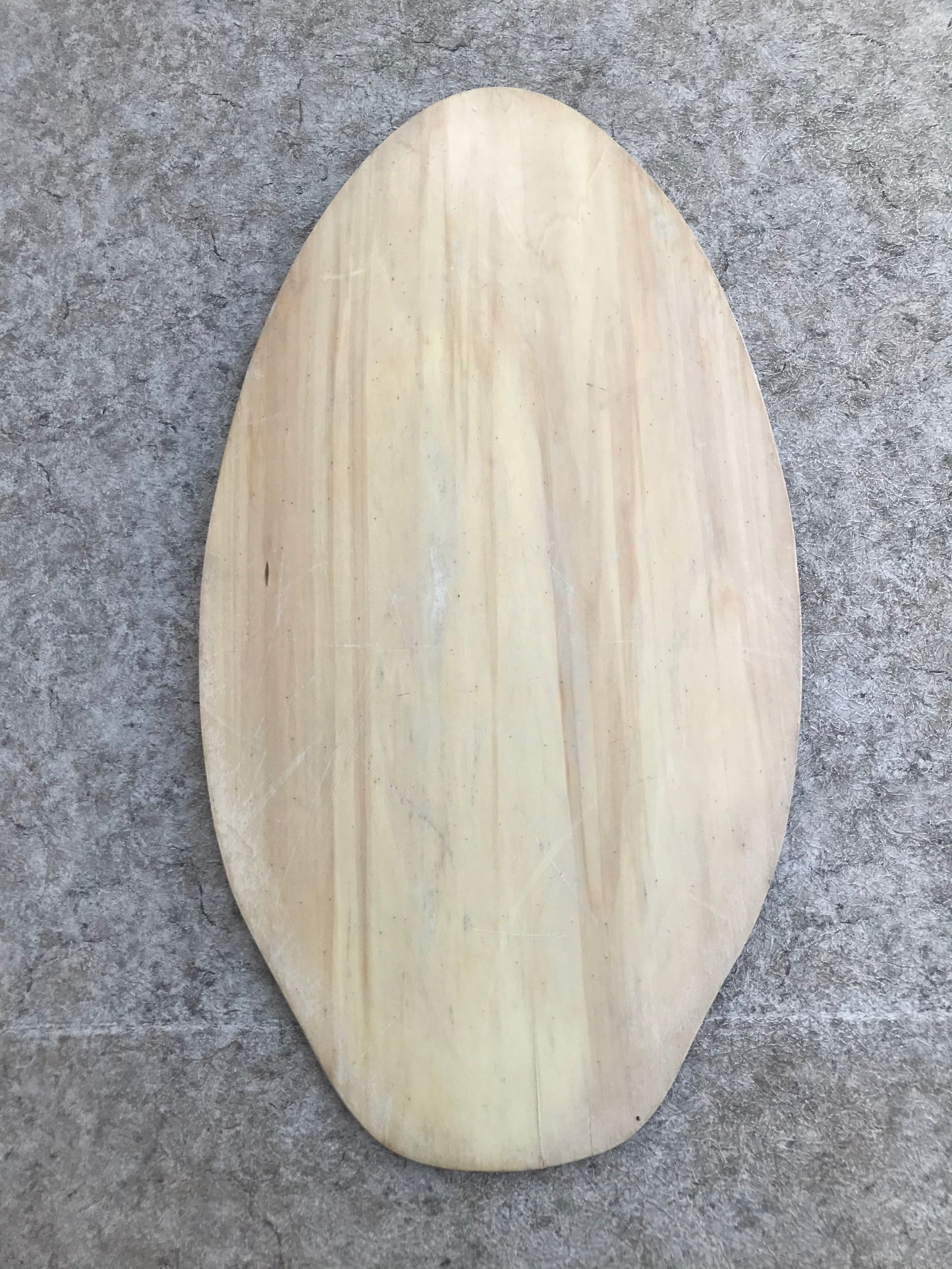 Surf SkimBoard Blue Black Flames Wood 37 x 19 inch