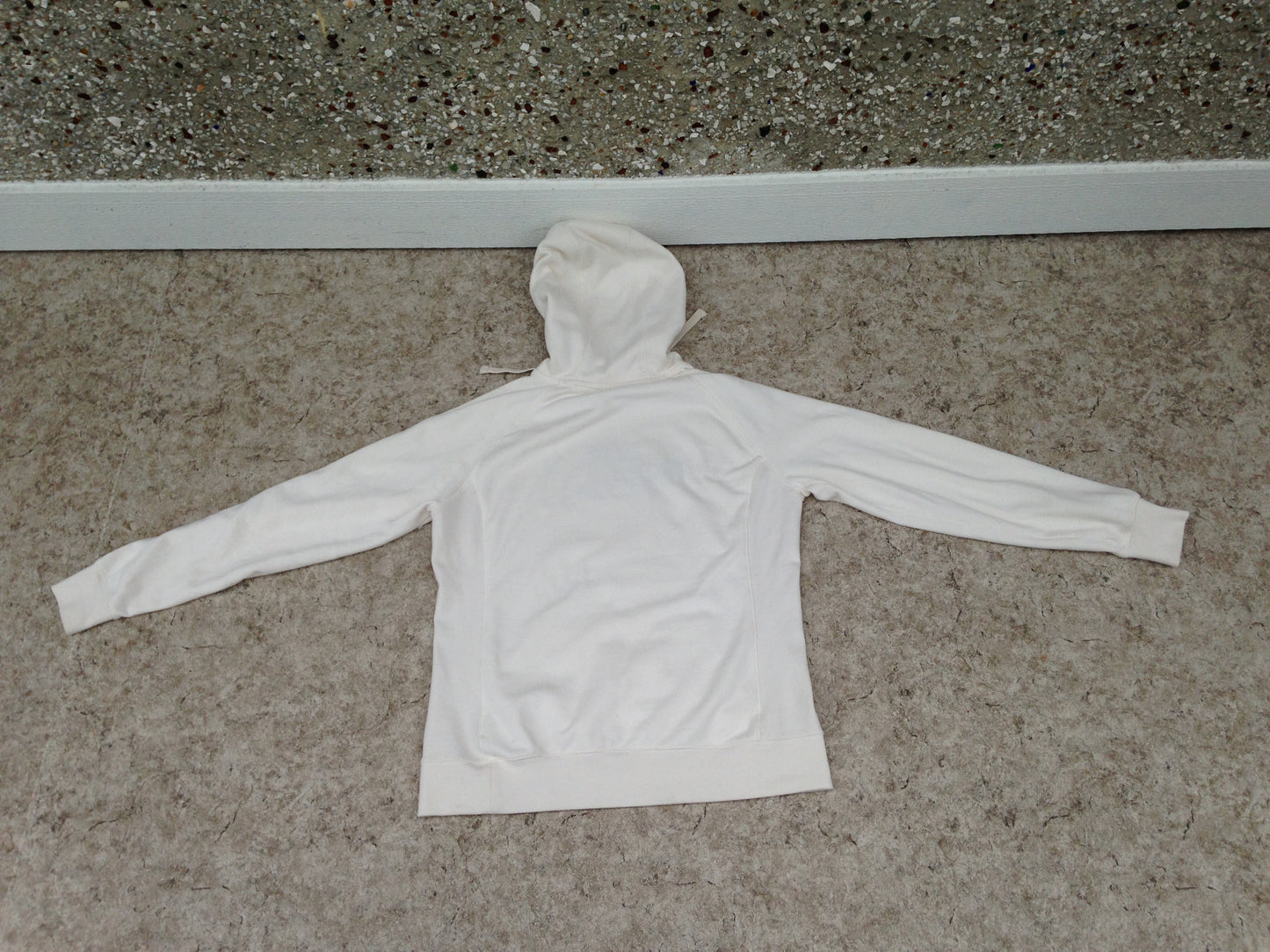 The North Face Ladies Size Large Cream Hoodie Thick Cotton As New