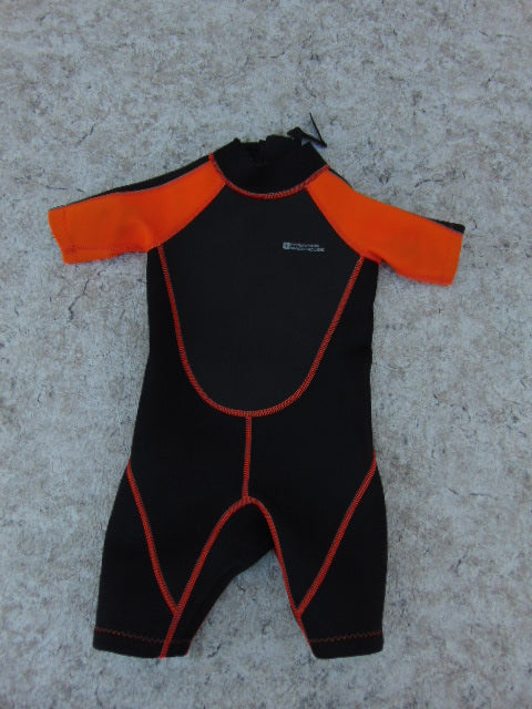 Wetsuit Child Size 4 MTN Ware Black Orange 2-3 mm Neoprene