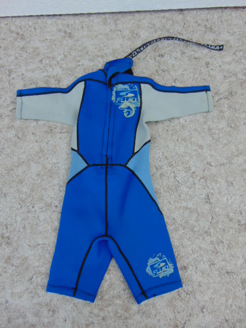 Wetsuit Child Size 4 Fluid Blue Grey 2-3 mm Neoprene Excellent