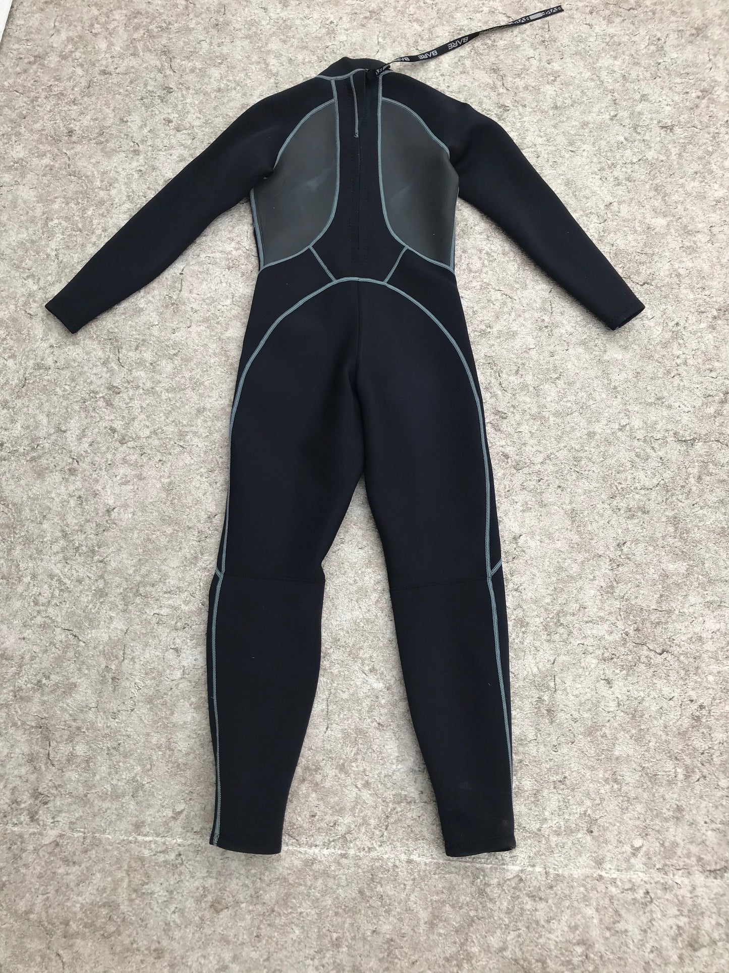 Wetsuit Child Size 14 Bare Full Black 2-3 mm Surf Ski