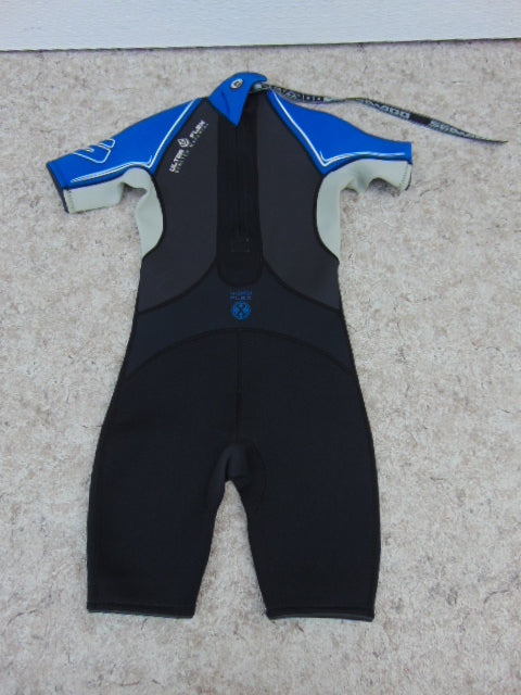 Wetsuit Child Size 10 Sea Doo Blue Grey Black 2-3 mm Neoprene As New