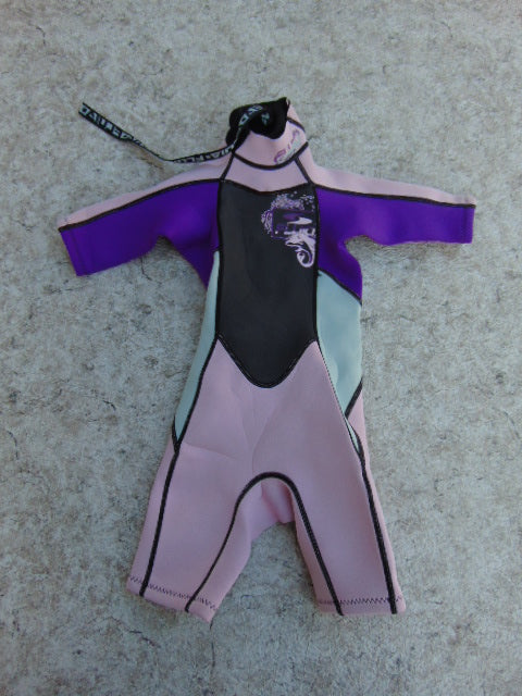 Wetsuit Child Size 4 Fluid Purple Pink 2-3 mm Neoprene