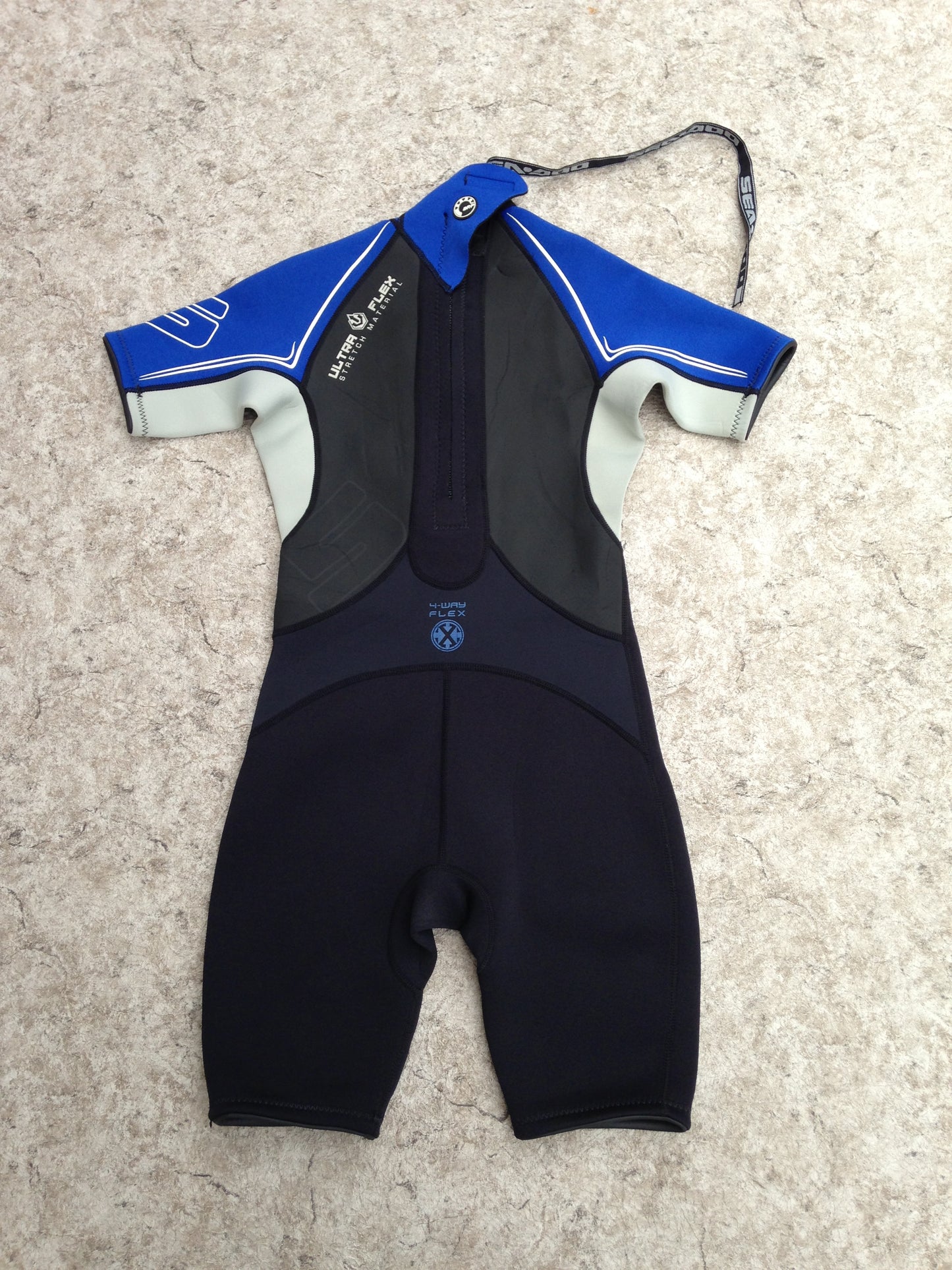 Wetsuit Child Size 10 Sea Doo Blue Grey Black 2-3 mm New Demo Model