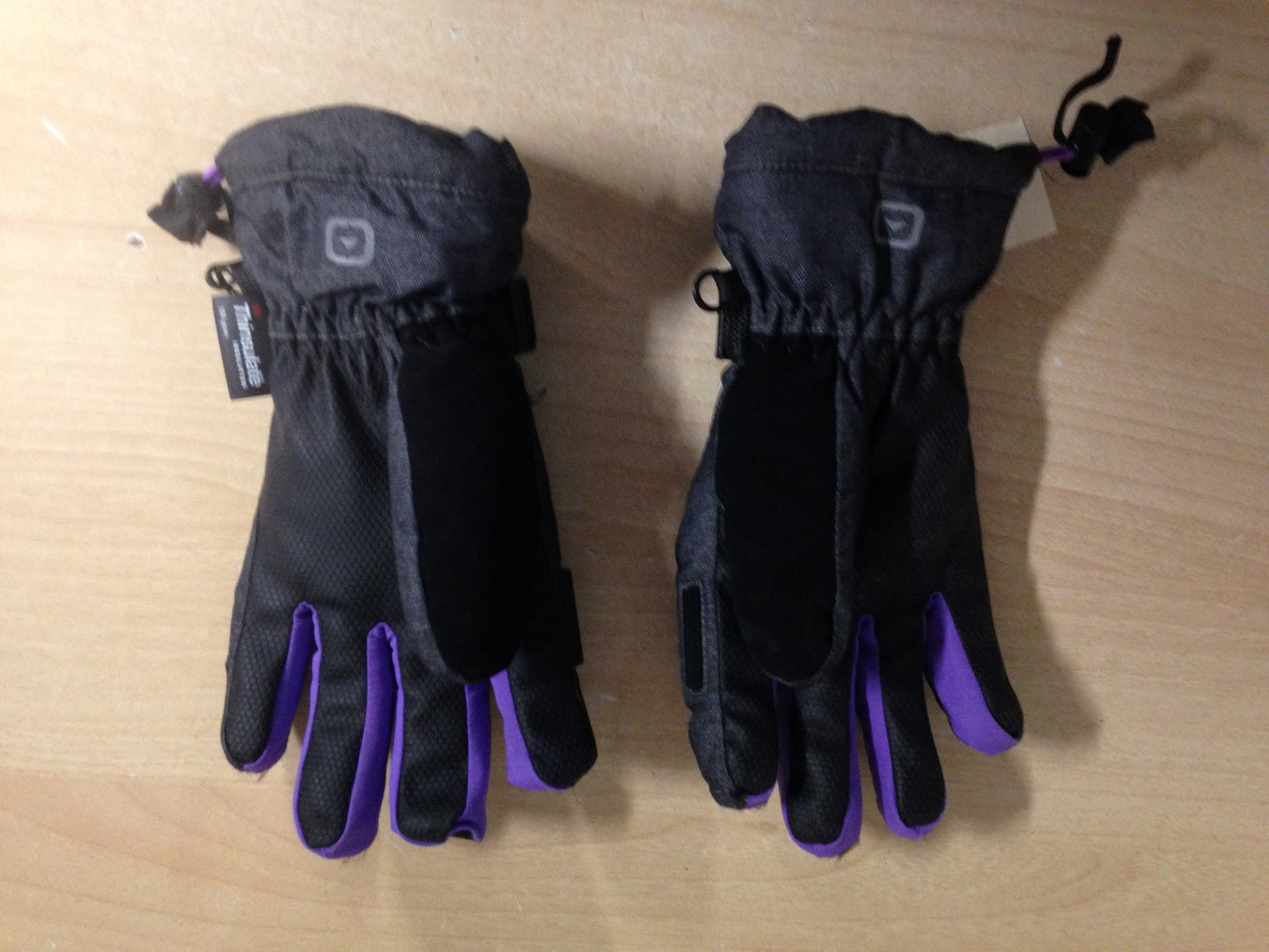 Winter Gloves and Mitts Child Size 12-14 Outbound Waterproof Grey Purple Excellent