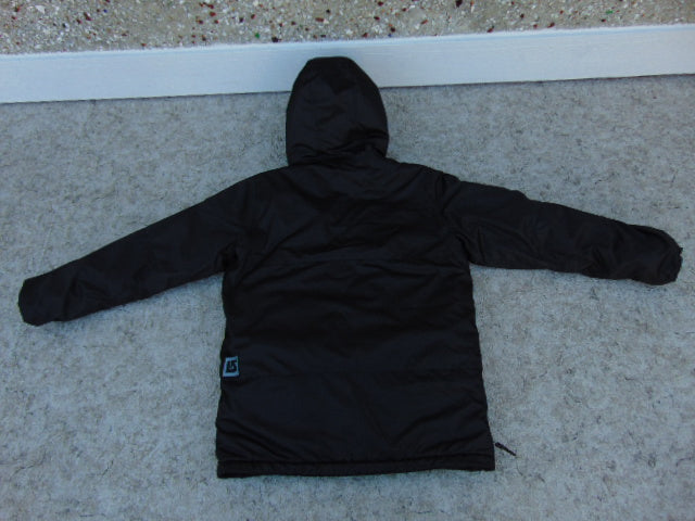 Winter Coat Child Size 14-16 Burton Black Snowboarding With Snow Belt Excellent