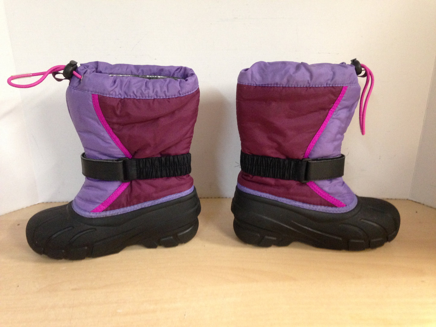 Winter Boots Child Size 13 Sorel Pink Fushia With Liner Excellent