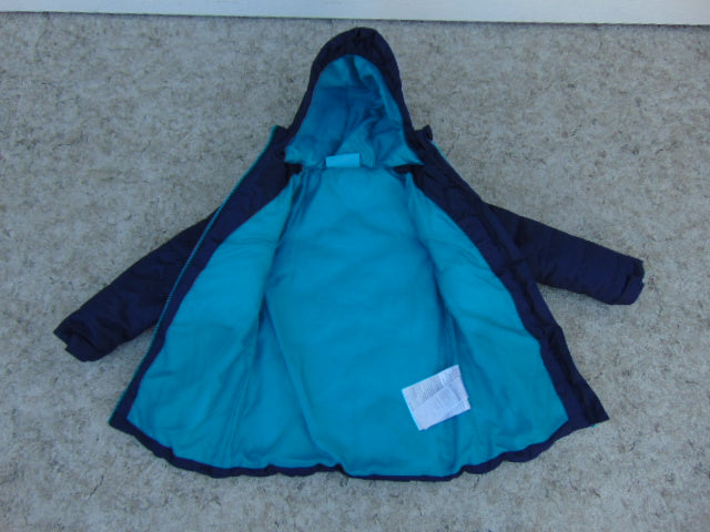 Winter Coat Child Size 7-8 MTN Warehouse Parka Blue Teal Excellent