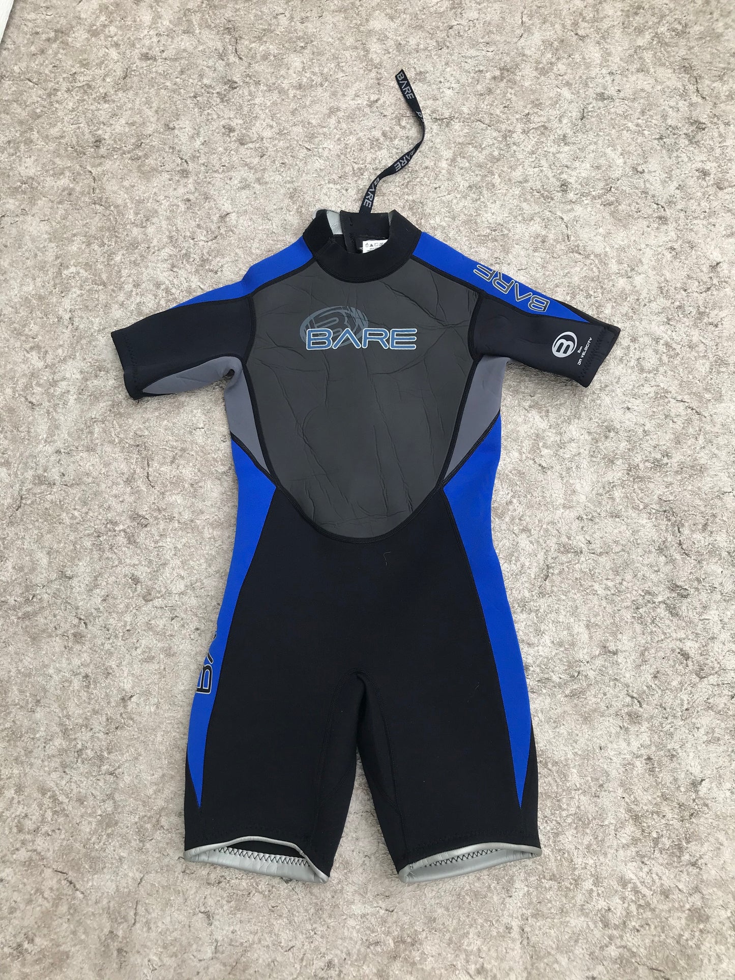 Wetsuit Child Size 10 Bare 2-3 MM Blue Black As New Demo