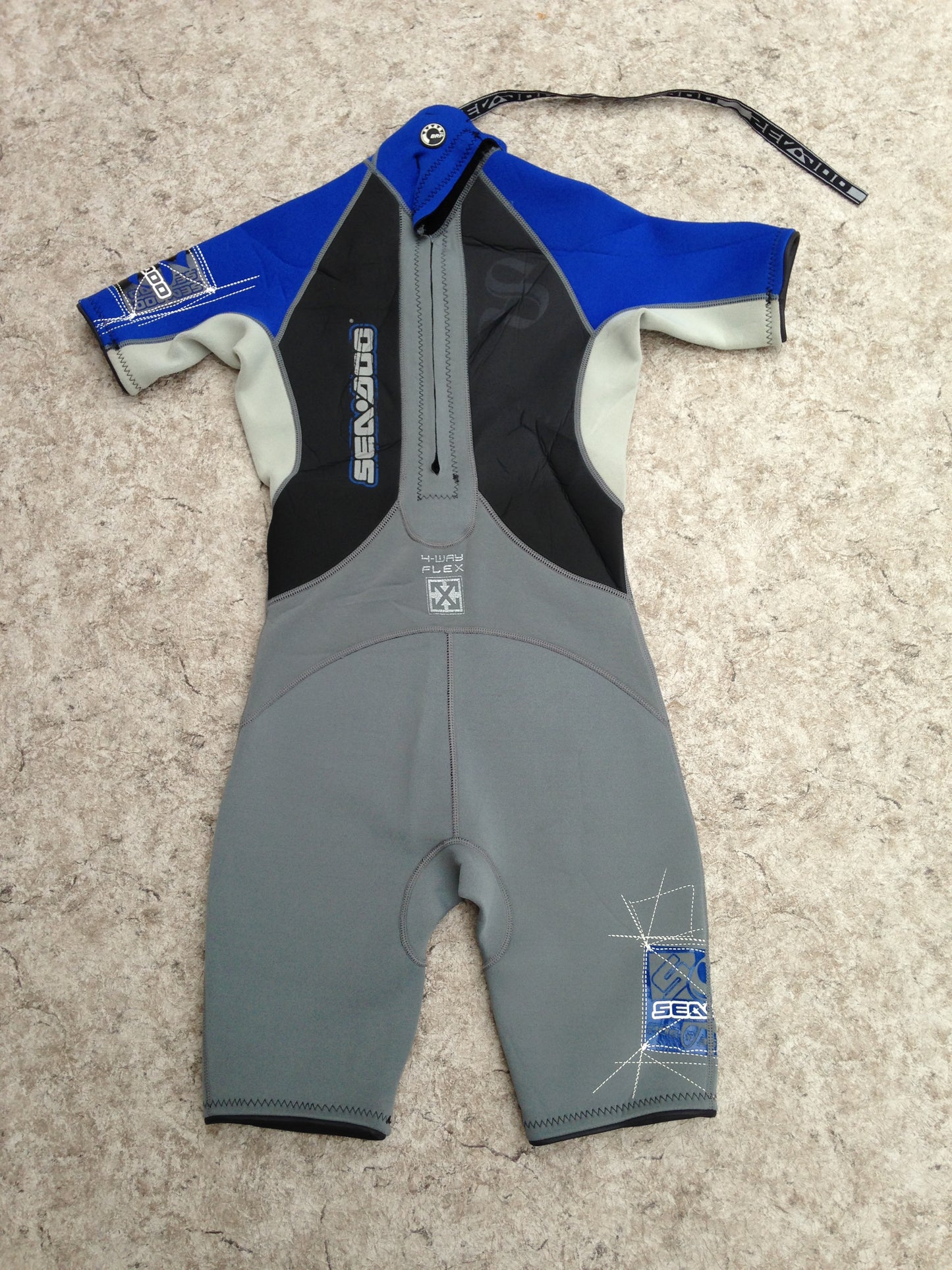 Wetsuit Child Size 12 Sea Doo Blue Grey 2-3 mm New Demo Model