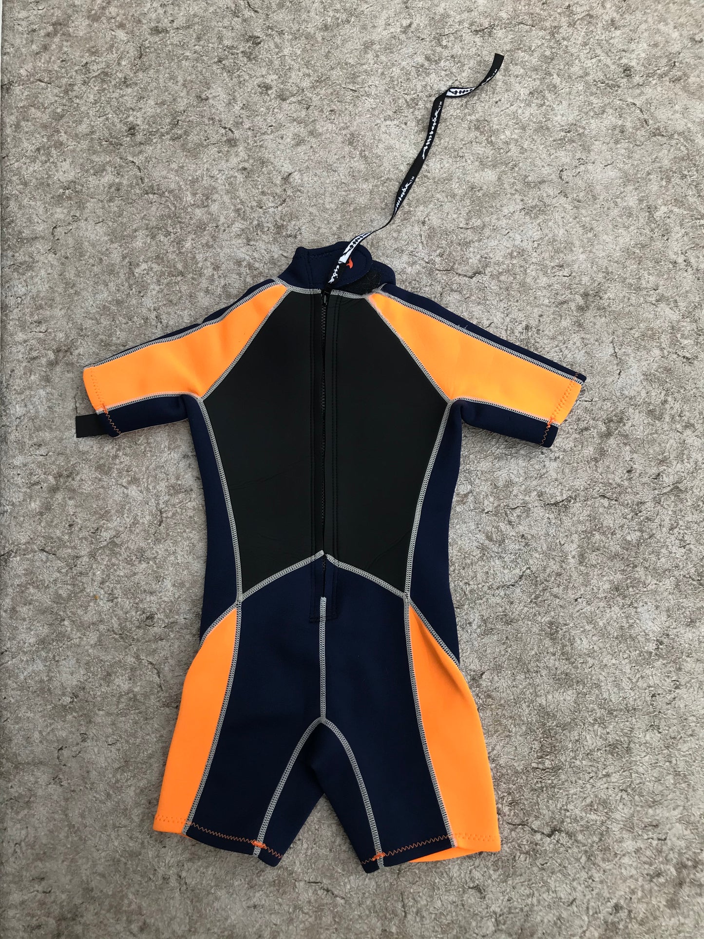 Wetsuit Child Size 6 Attitude Navy and Orange 2-3 mm
