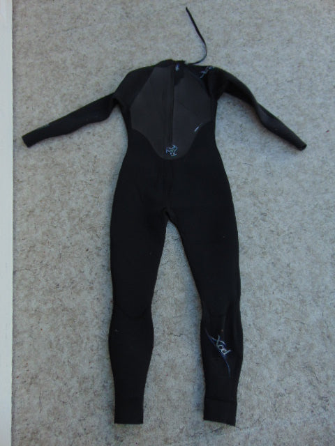 Wetsuit Ladies Size 10 Excel 1 Pc Full 4-3 mm Neoprene Black and Blue Fantastic Quality