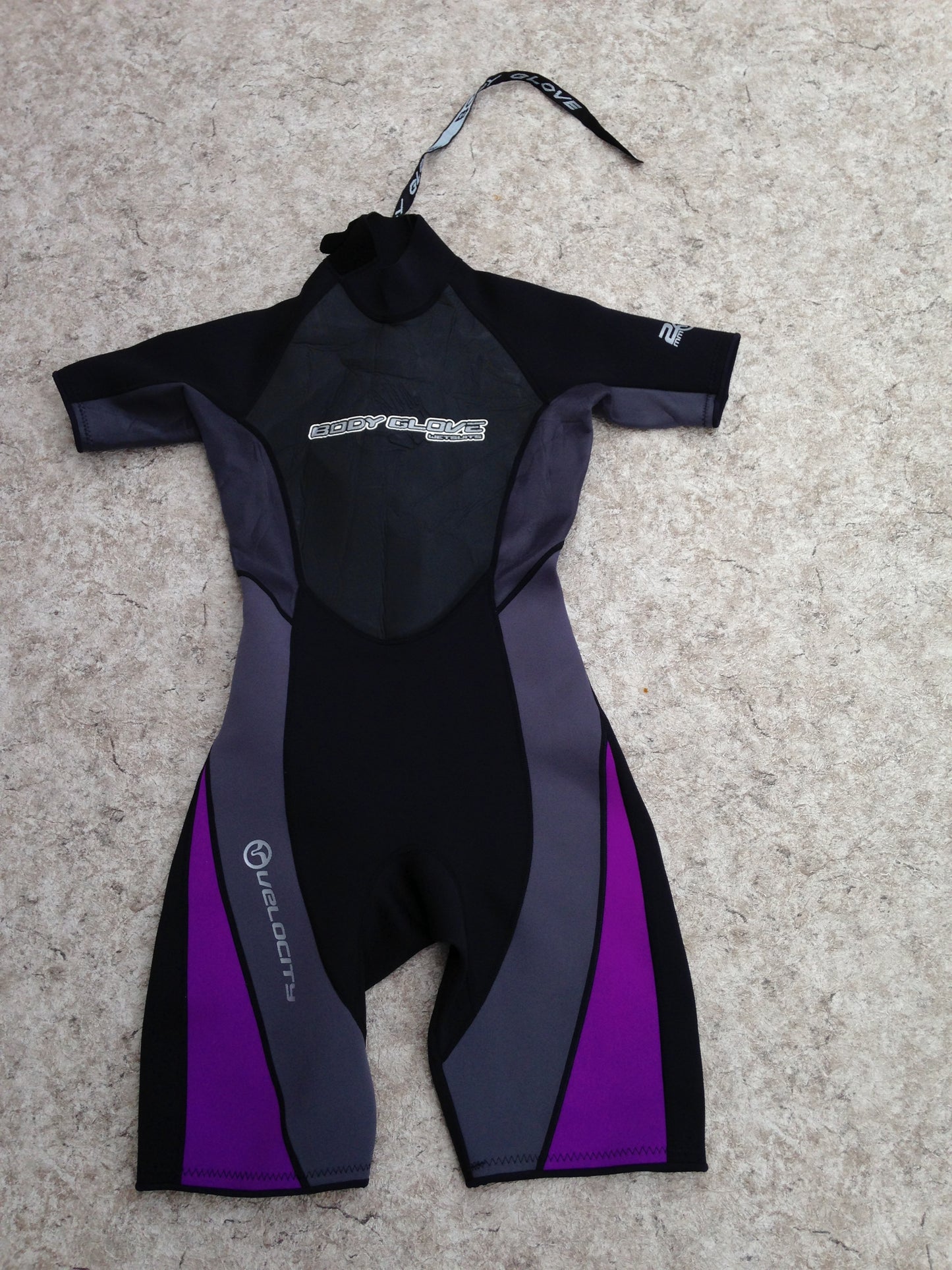 Wetsuit Ladies Size 9-10 Body Glove Black Purple 2-3 mm Neoprene Excellent
