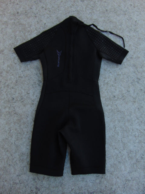 Wetsuit Ladies Size 9-10 H O Sports Neoprene 2-3 mm Black Purple New Demo Model