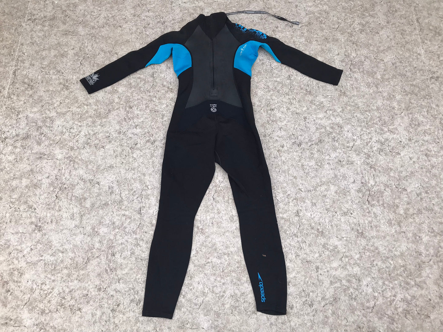Wetsuit Ladies Size Small Full Speedo Hydrotek 3mm Black Teal Excellent