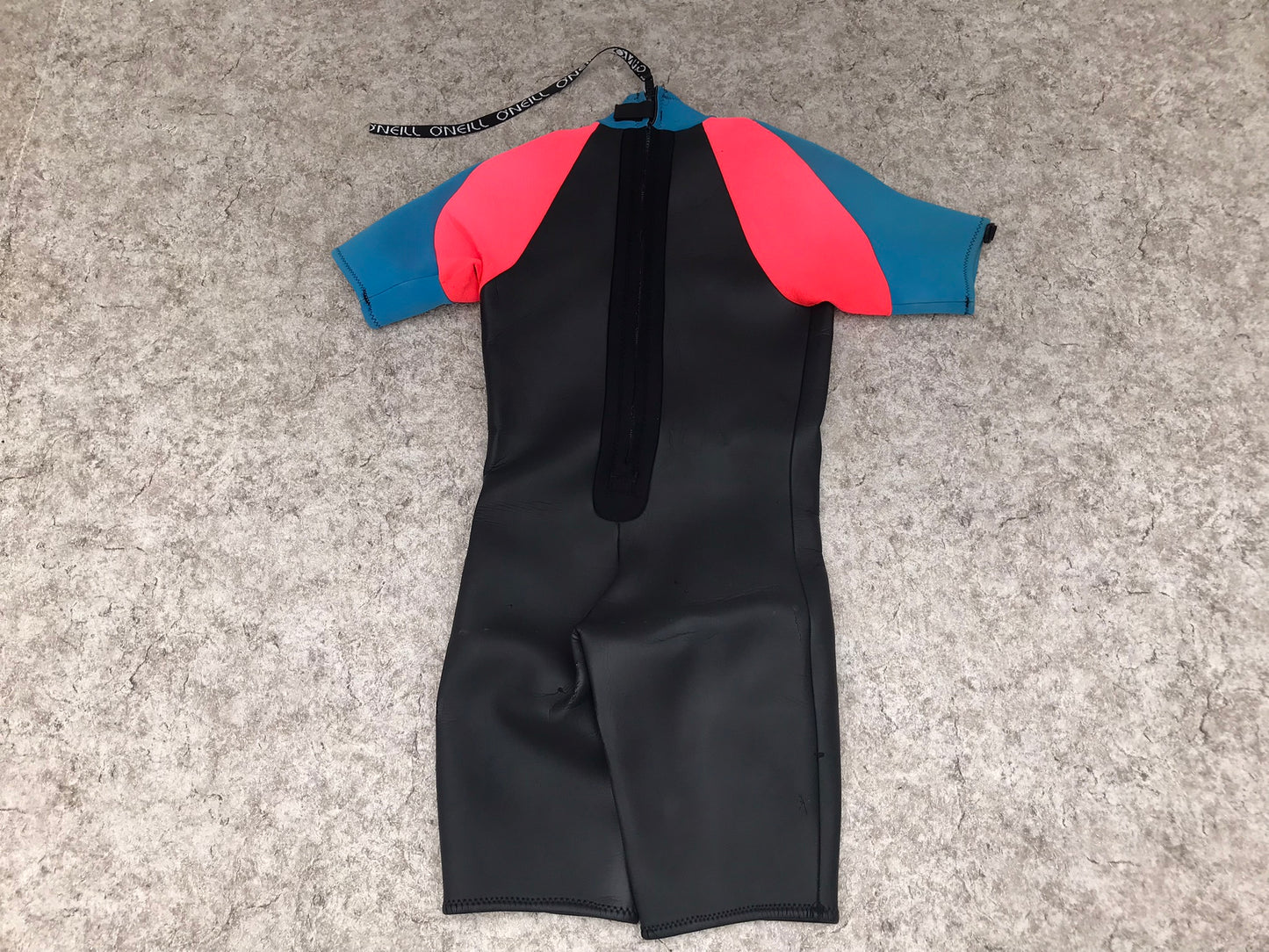 Wetsuit Ladies Size X Large 14 Oneill Black Teal Coral 3-4 mm