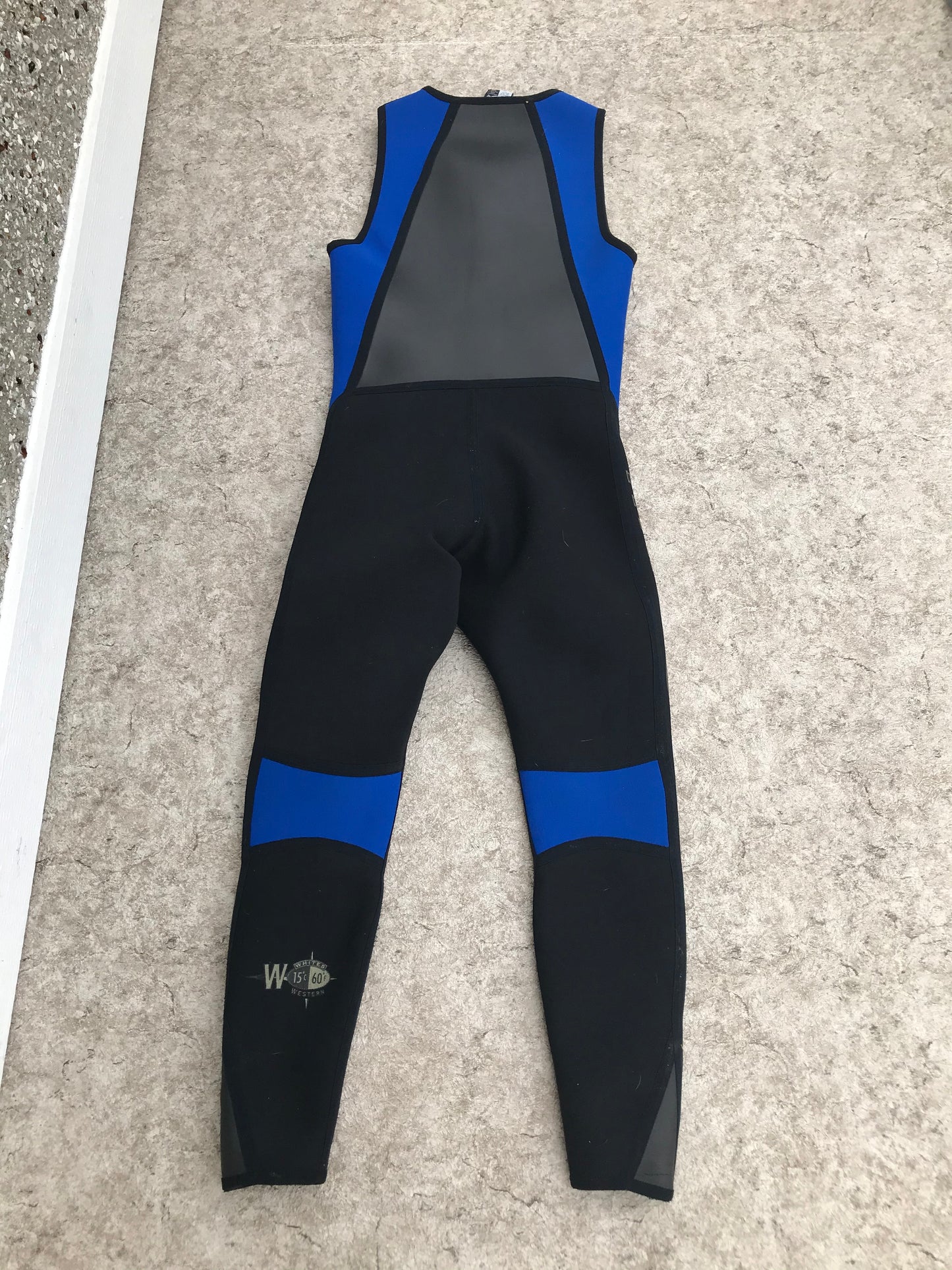 Wetsuit Men's Ladies Size Large Full John Whites Black Blue 4-5 mm Neoprene Excellent