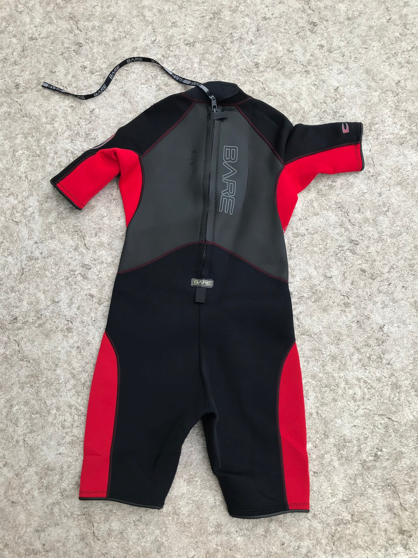 Wetsuit Men's Size Medium Bare Black Red 4 mm Excellent