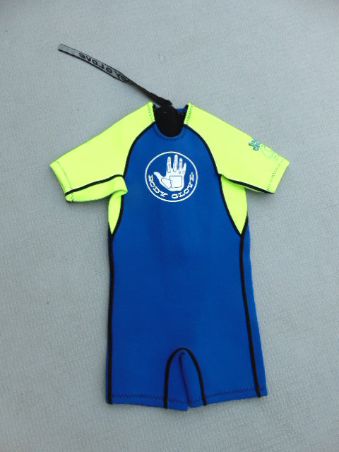 Wetsuit Child Size 4 Body Glove Neoprene 2 mm Blue Yellow