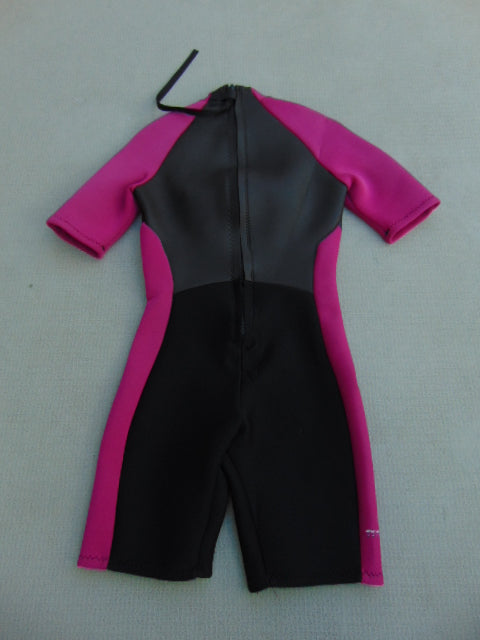 Wetsuit Ladies Size 12 Torque 2-3 mm Neoprene Black Fushia