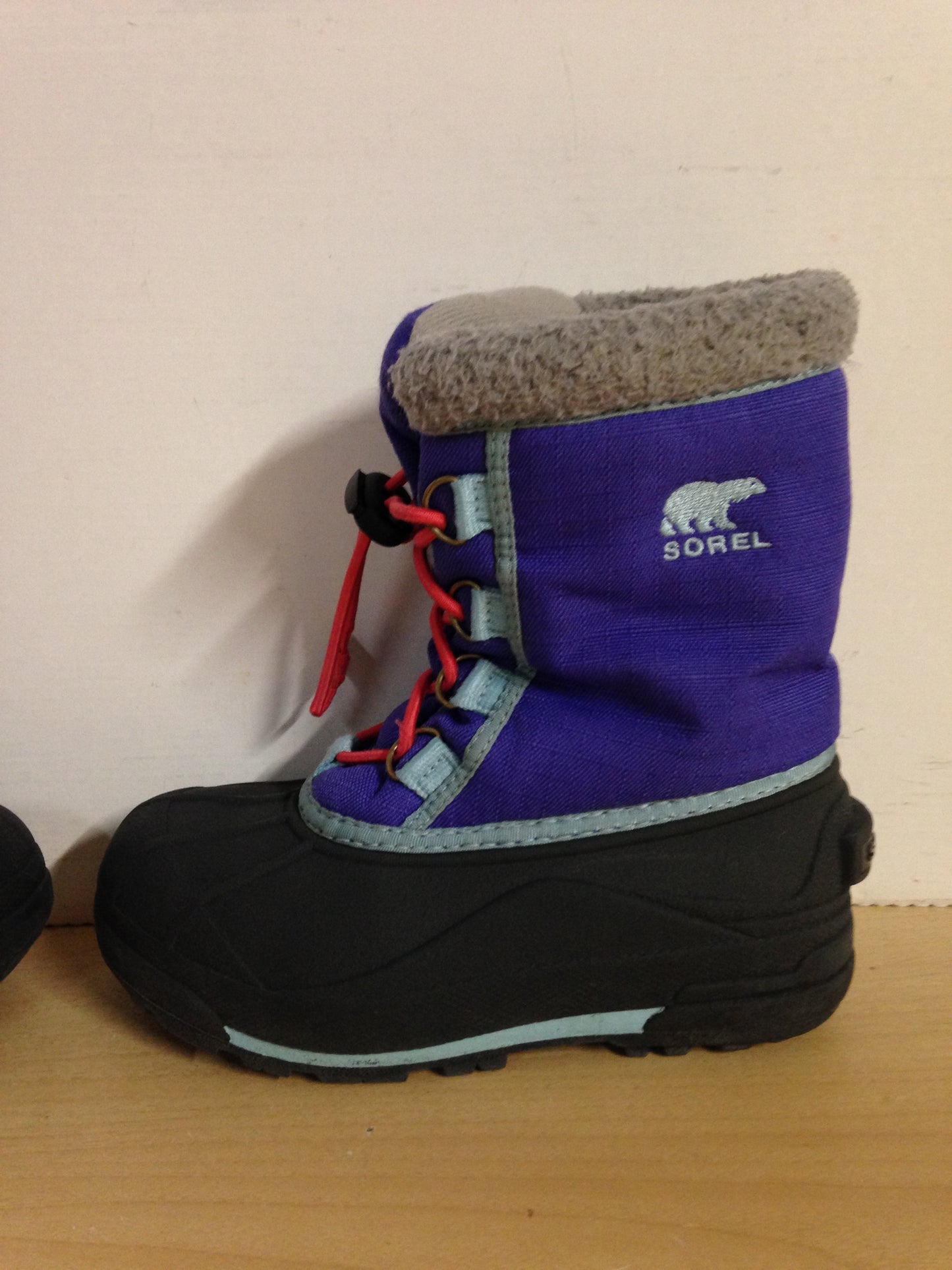 Winter Boots Child Size 13 Sorel Purple and Grey