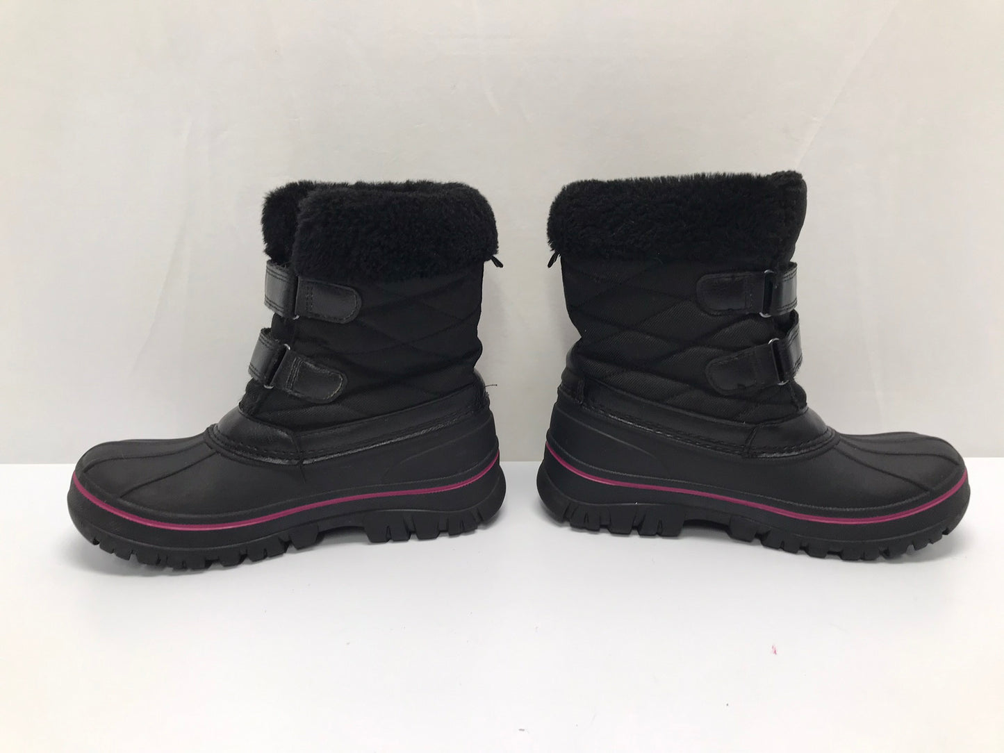 Winter Boots Child Size 2 Joe Black Fushia Fleece Lined Excellent